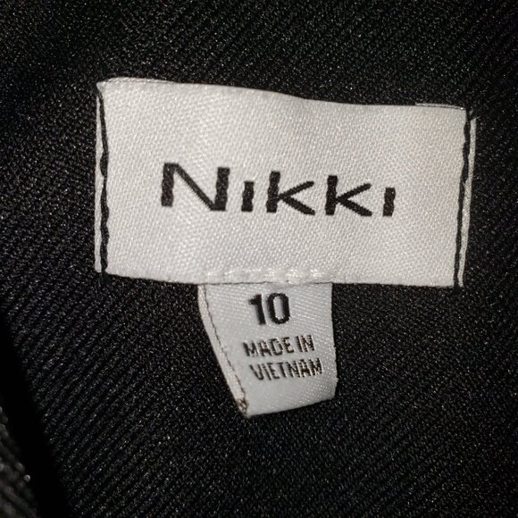 Nikki Black Suit Blazer Size 10 - Picture 4 of 4
